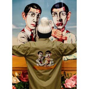 NEW CLOT x 3125C x ZENG FANZHI ART *RARE* SHIRT SZ LARGE